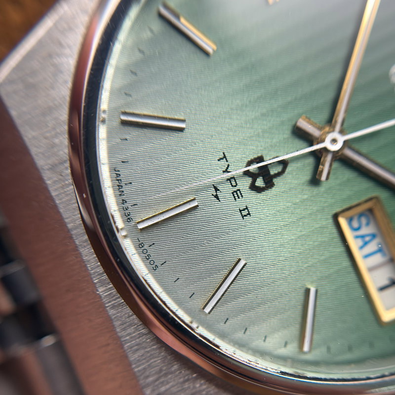 Seiko Seiko - Quartz Type II "Gradient Green Sunburst" 霞光 (Kakō) – Hazy Light - No reserve price - 4336-8030 - Men - 1977 vintage watch - image 12