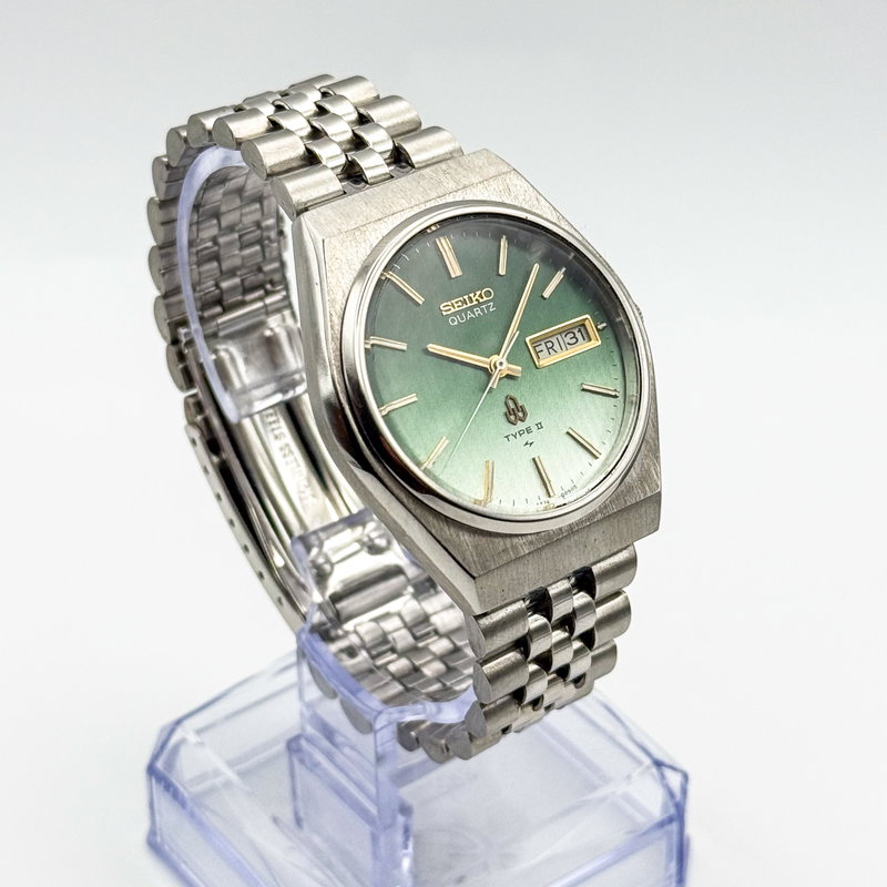 Seiko Seiko - Quartz Type II "Gradient Green Sunburst" 霞光 (Kakō) – Hazy Light - No reserve price - 4336-8030 - Men - 1977 vintage watch - image 22
