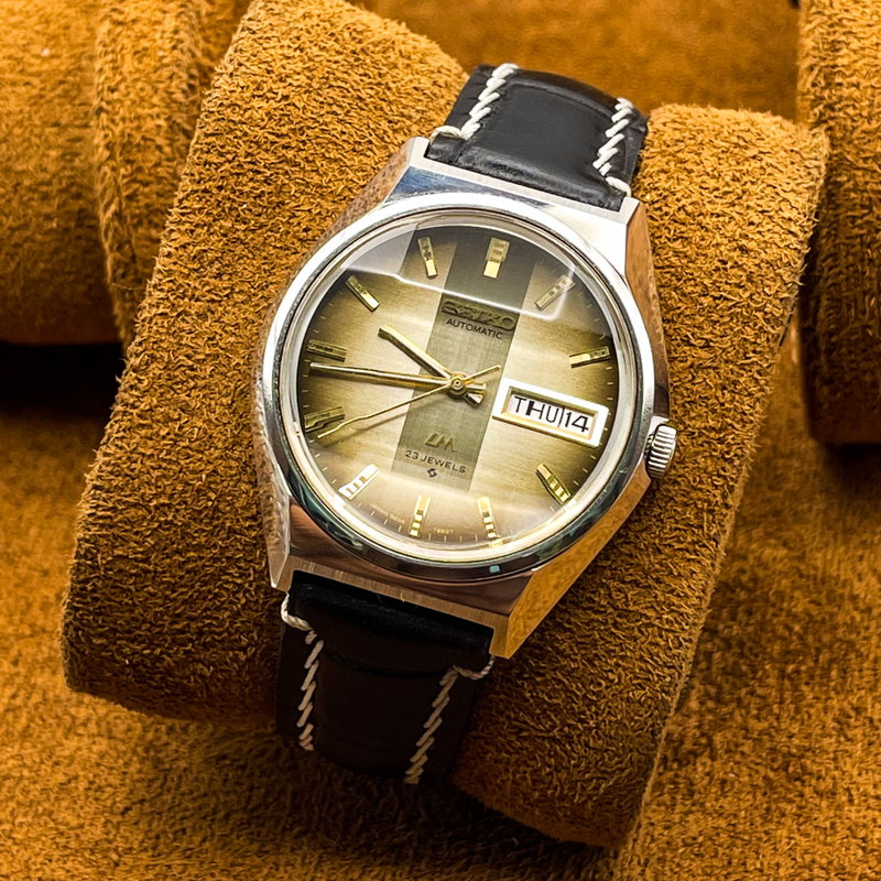 Seiko Seiko - LM (Lord Matic) "Gradient Golden Sunburst" [Near-Mint] - No Reserve Price - 5606-7310 - Men - 1973 vintage watch - image 3