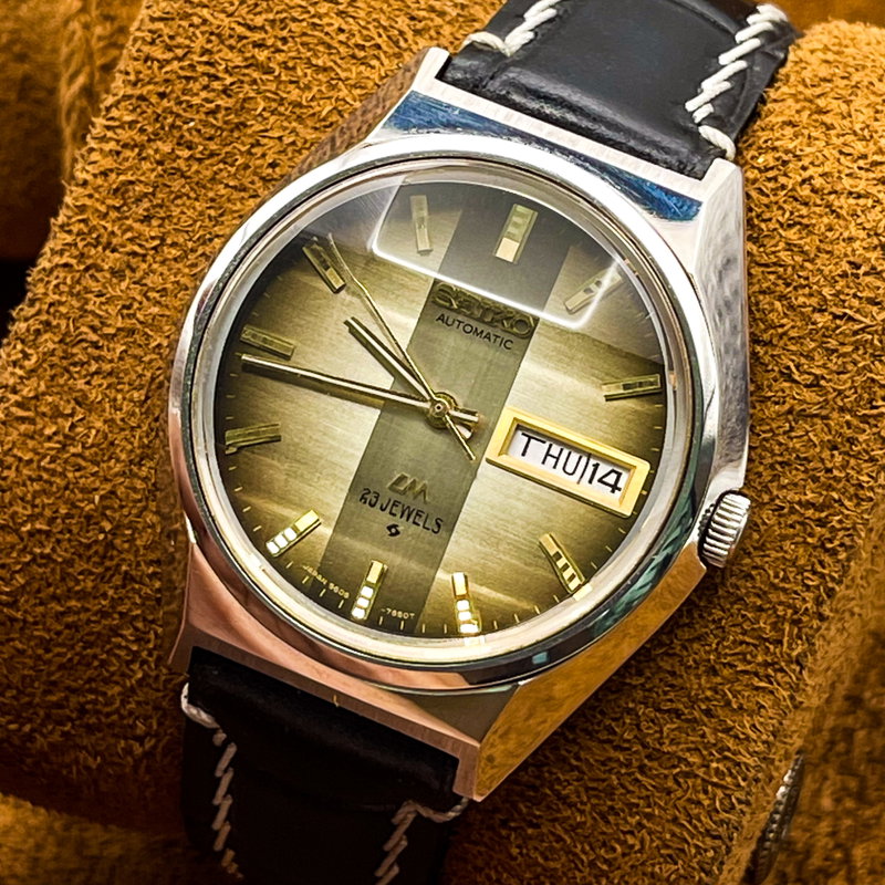 Seiko Seiko - LM (Lord Matic) "Gradient Golden Sunburst" [Near-Mint] - No Reserve Price - 5606-7310 - Men - 1973 vintage watch - image 5