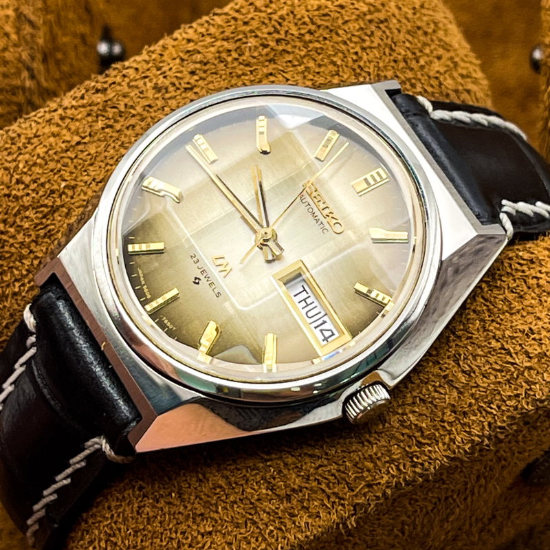 Seiko Seiko - LM (Lord Matic) "Gradient Golden Sunburst" [Near-Mint] - No Reserve Price - 5606-7310 - Men - 1973 vintage watch - image 7