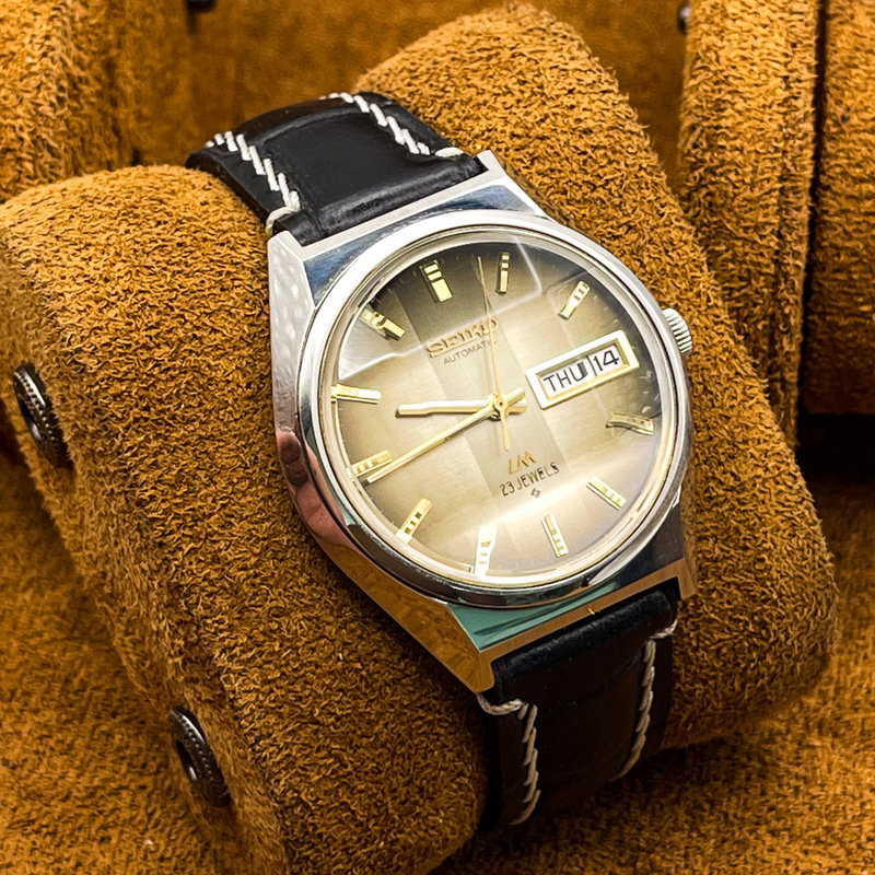 Seiko Seiko - LM (Lord Matic) "Gradient Golden Sunburst" [Near-Mint] - No Reserve Price - 5606-7310 - Men - 1973 vintage watch - image 8