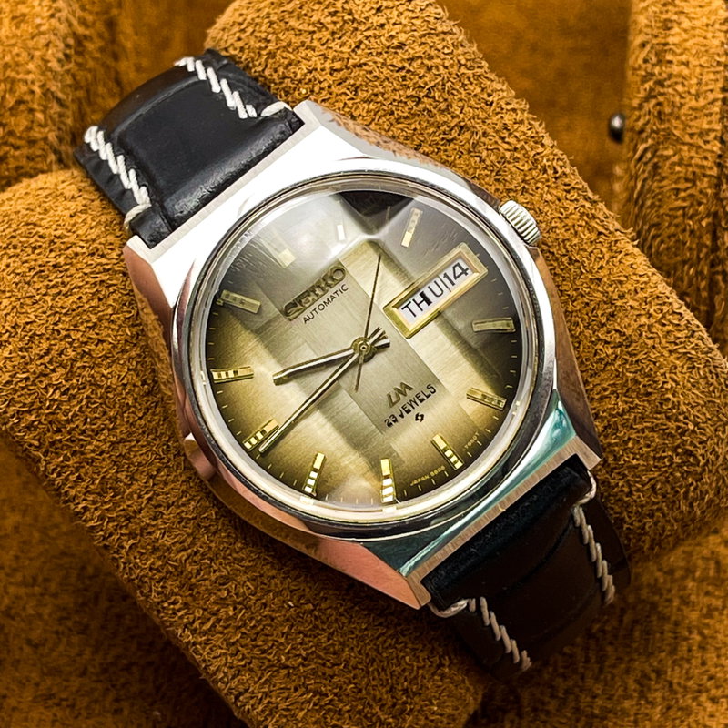 Seiko Seiko - LM (Lord Matic) "Gradient Golden Sunburst" [Near-Mint] - No Reserve Price - 5606-7310 - Men - 1973 vintage watch - image 9