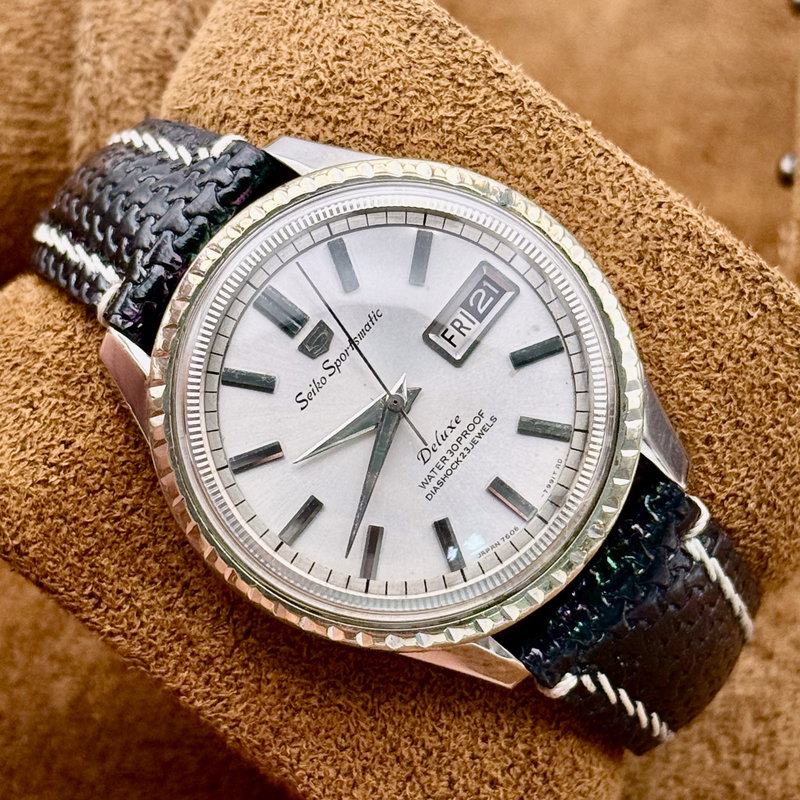 Seiko Seiko - Sportsmatic 白暈 (Byakugun) – White Aura - No Reserve Price - 7619-7040 - Men - 1965 vintage watch - image 7