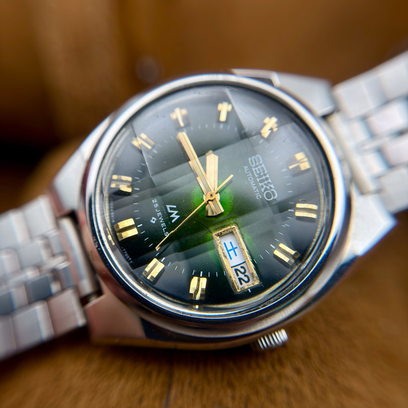Seiko Seiko - LM "Vibrant Emerald" 線輝 (Senki) – Radiant Lines - No reserve price - 5606-7340 - Men - 1974 vintage watch - image 7
