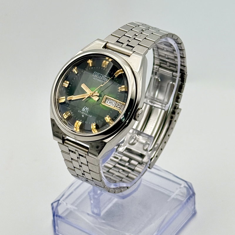 Seiko Seiko - LM "Vibrant Emerald" 線輝 (Senki) – Radiant Lines - No reserve price - 5606-7340 - Men - 1974 vintage watch - image 8