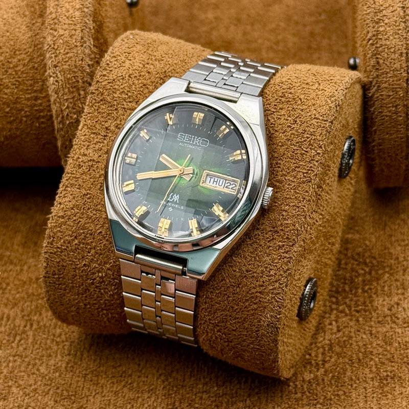 Seiko Seiko - LM "Vibrant Emerald" 線輝 (Senki) – Radiant Lines - No reserve price - 5606-7340 - Men - 1974 vintage watch - image 16