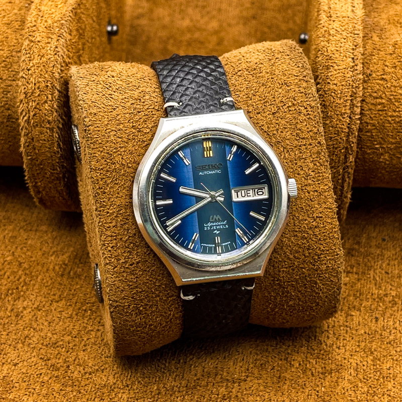 Seiko Seiko - LM Special 蒼幻 (Sōgen) – Blue Illusion - No Reserve Price - 5206-6090 - Men - 1973 vintage watch - image 4