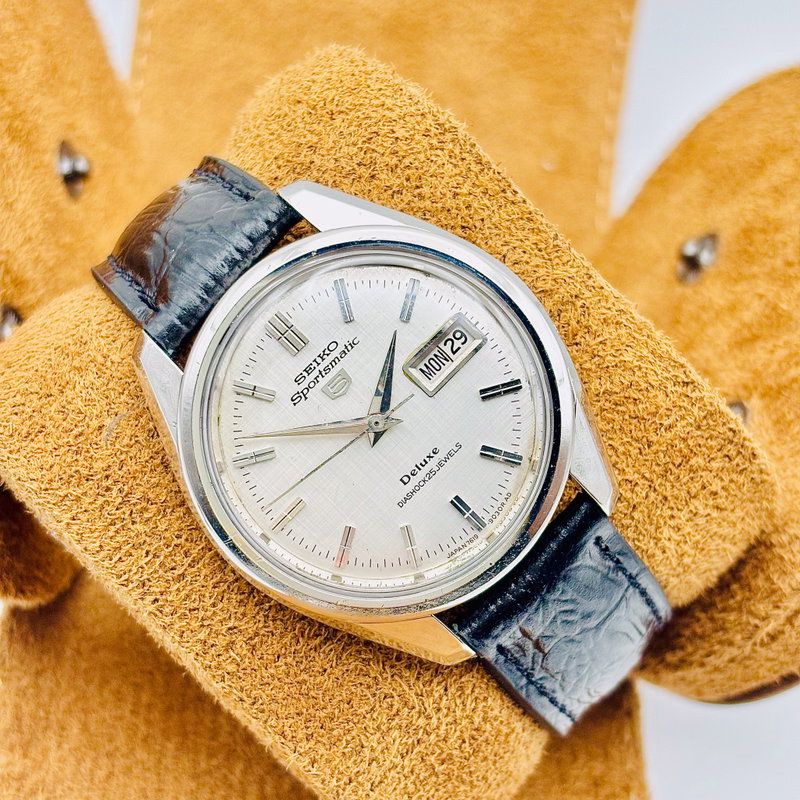 Seiko Seiko - Sportsmatic 5 Deluxe 反光 (Hankō) – Reflected Light - No Reserve Price - 7619-9060 - Men - 1967 vintage watch - image 4