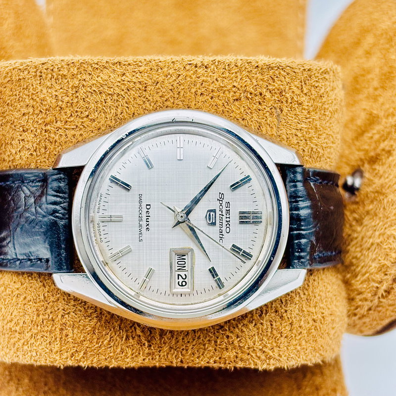 Seiko Seiko - Sportsmatic 5 Deluxe 反光 (Hankō) – Reflected Light - No Reserve Price - 7619-9060 - Men - 1967 vintage watch - image 5