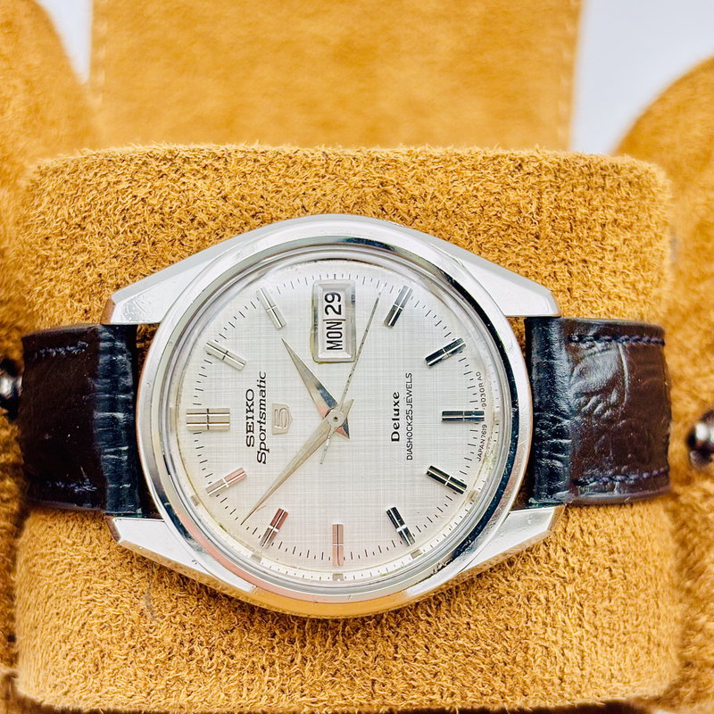 Seiko Seiko - Sportsmatic 5 Deluxe 反光 (Hankō) – Reflected Light - No Reserve Price - 7619-9060 - Men - 1967 vintage watch - image 6