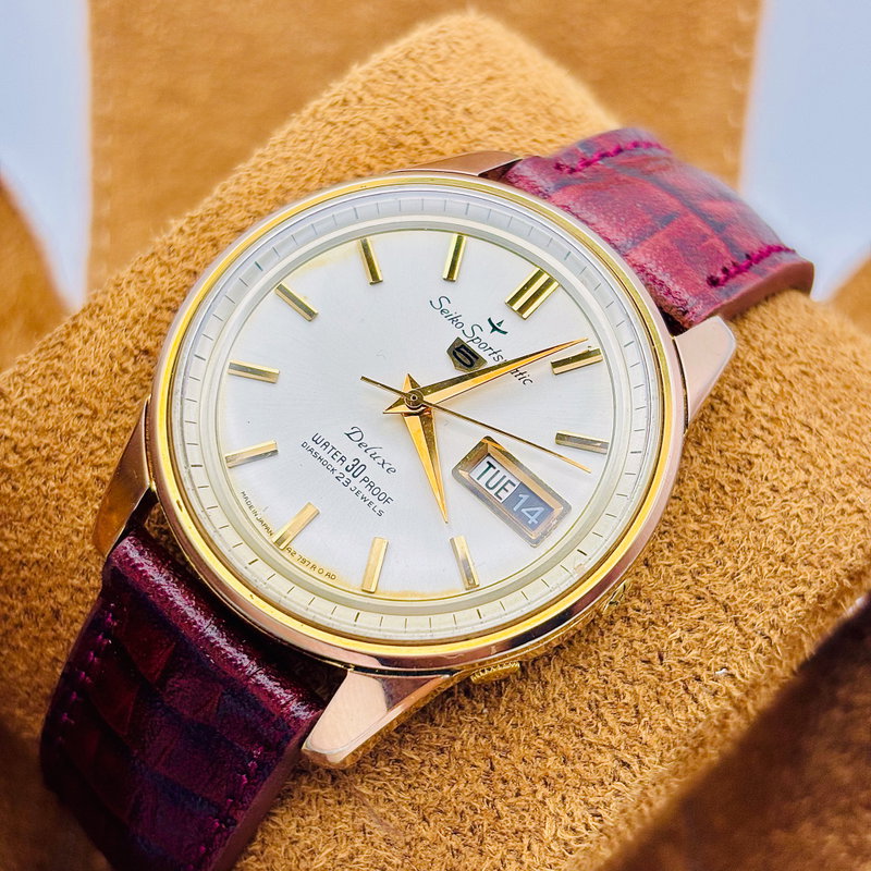 Seiko Seiko - Sportsmatic Deluxe [Near-Mint] 金礼 (Kinrei) – Golden Courtesy - No Reserve Price - 427970 - Men - 1967 vintage watch - image 4