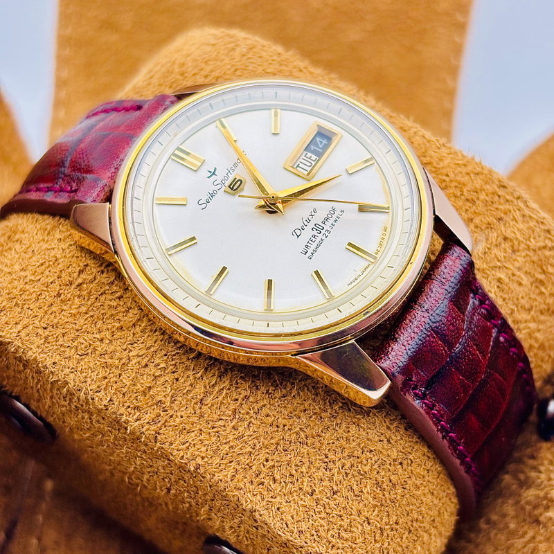 Seiko Seiko - Sportsmatic Deluxe [Near-Mint] 金礼 (Kinrei) – Golden Courtesy - No Reserve Price - 427970 - Men - 1967 vintage watch - image 6