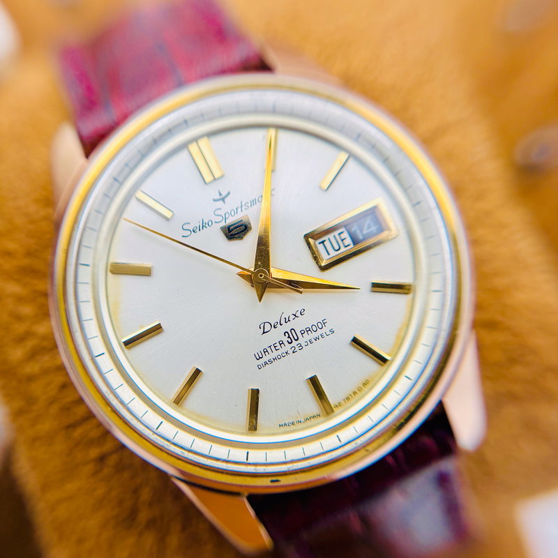 Seiko Seiko - Sportsmatic Deluxe [Near-Mint] 金礼 (Kinrei) – Golden Courtesy - No Reserve Price - 427970 - Men - 1967 vintage watch - image 8