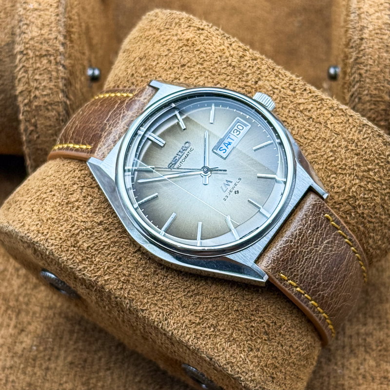 Seiko Seiko - Lord Matic "Gradient Brown Sunburst" 輝放 – Kihō – Released Radiance - No reserve price - 5606-8110 - Men - 1975 vintage watch - image 12