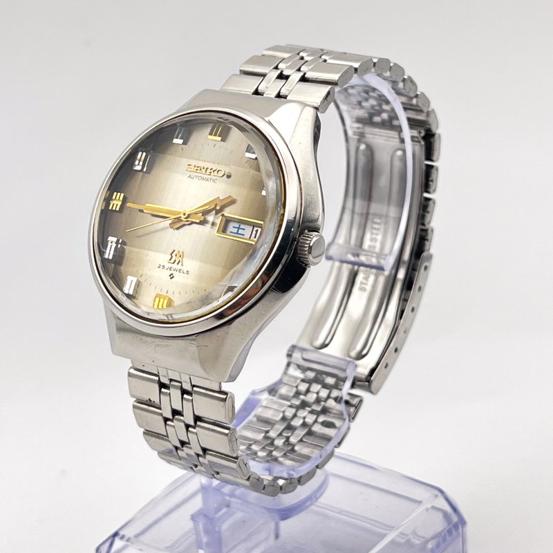 Seiko Seiko - LM  “Gradient Grey Sunburst” [Near-Mint] - 5606-7290 - Men - 1973 vintage watch - image 2