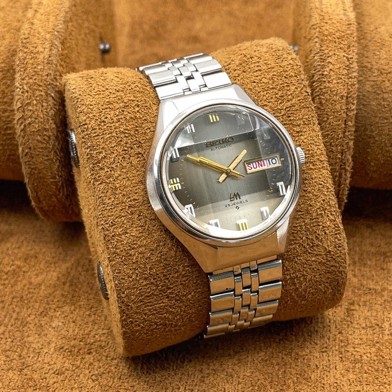 Seiko Seiko - LM  “Gradient Grey Sunburst” [Near-Mint] - 5606-7290 - Men - 1973 vintage watch - image 10