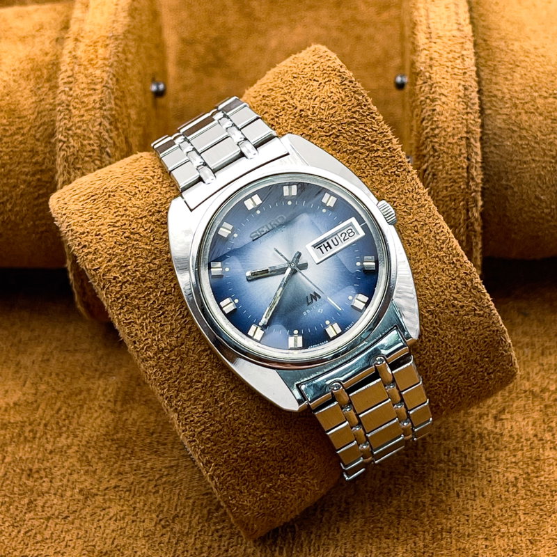 Seiko Seiko - LM "Gradient Blue Sunburst" 天藍 (Tenran) – Heavenly Blue - No Reserve Price - 5606-7230 - Men - 1973 vintage watch - image 10