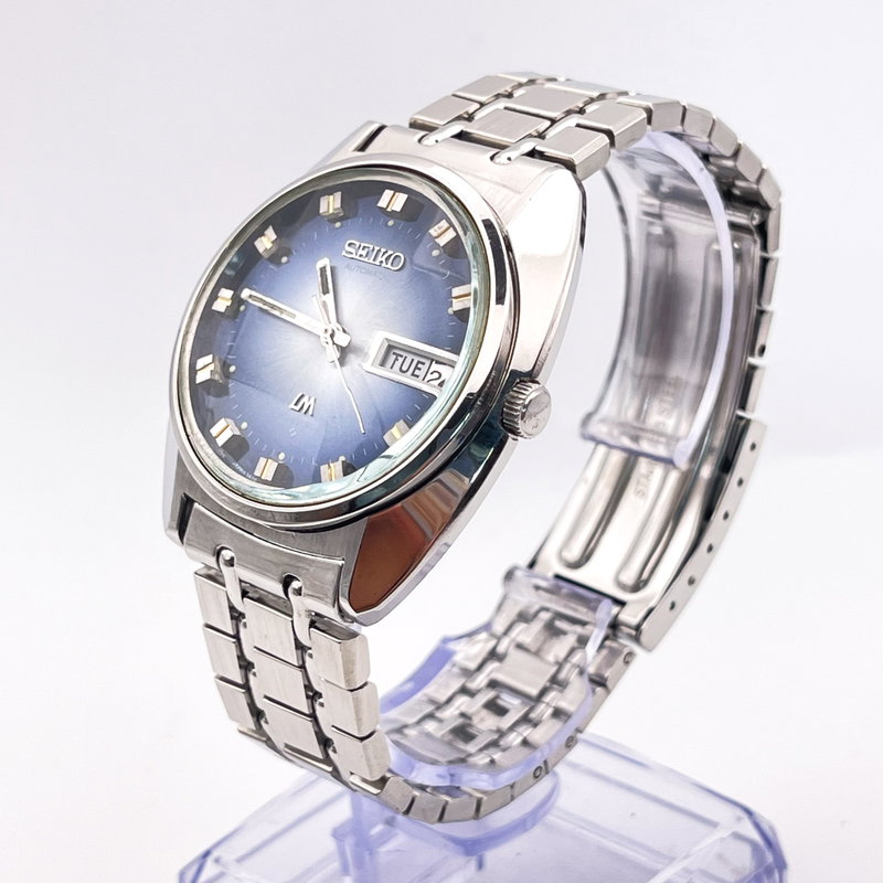 Seiko Seiko - LM "Gradient Blue Sunburst" 天藍 (Tenran) – Heavenly Blue - No Reserve Price - 5606-7230 - Men - 1973 vintage watch - image 25