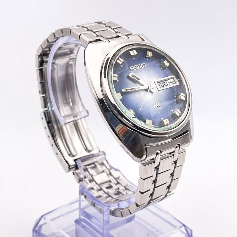 Seiko Seiko - LM "Gradient Blue Sunburst" 天藍 (Tenran) – Heavenly Blue - No Reserve Price - 5606-7230 - Men - 1973 vintage watch - image 27