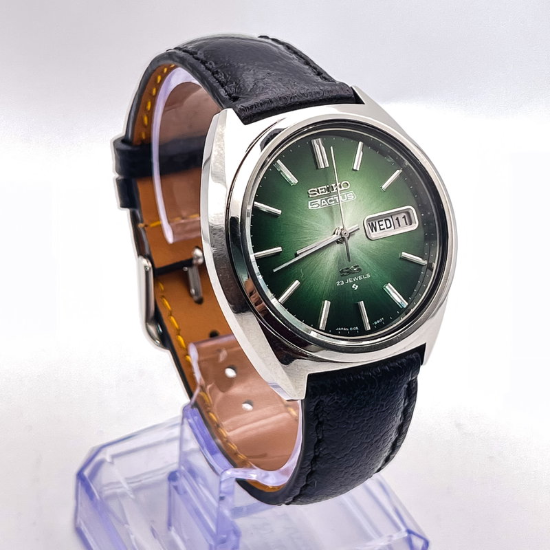 Seiko Seiko - 5 Actus "Gradient Green Sunburst" [Near-Mint] - No Reserve Price - 6106-8670 - Men - 1974 vintage watch - image 4