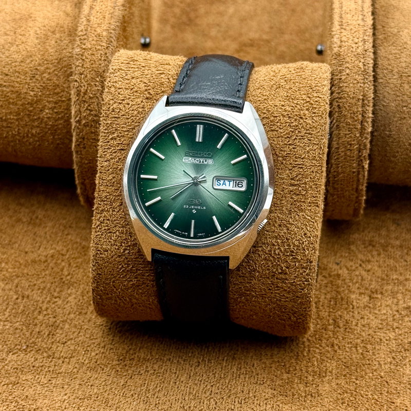 Seiko Seiko - 5 Actus "Gradient Green Sunburst" [Near-Mint] - No Reserve Price - 6106-8670 - Men - 1974 vintage watch - image 9