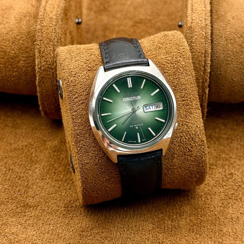 Seiko Seiko - 5 Actus "Gradient Green Sunburst" [Near-Mint] - No Reserve Price - 6106-8670 - Men - 1974 vintage watch - image 11