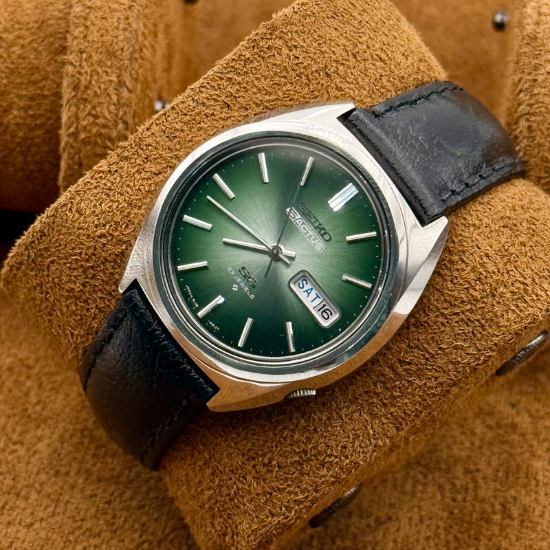 Seiko Seiko - 5 Actus "Gradient Green Sunburst" [Near-Mint] - No Reserve Price - 6106-8670 - Men - 1974 vintage watch - image 14
