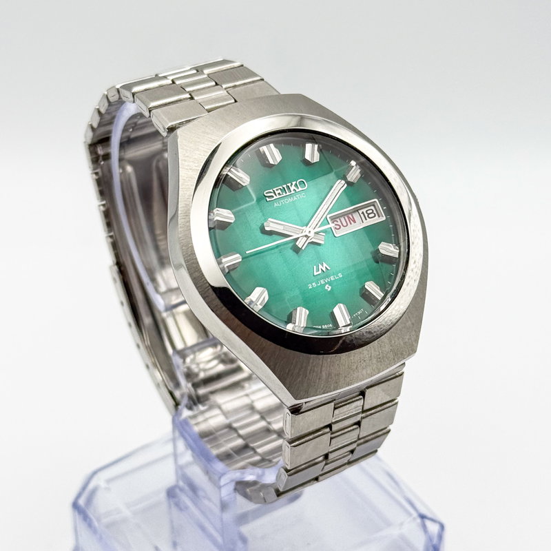 Seiko Seiko - LM “Gradient Green Sunburst” [Near-Mint] 礼耀 – Reiyō – Dignified Brilliance - No reserve price - 5606-7360 - Men - 1975 vintage watch - image 4