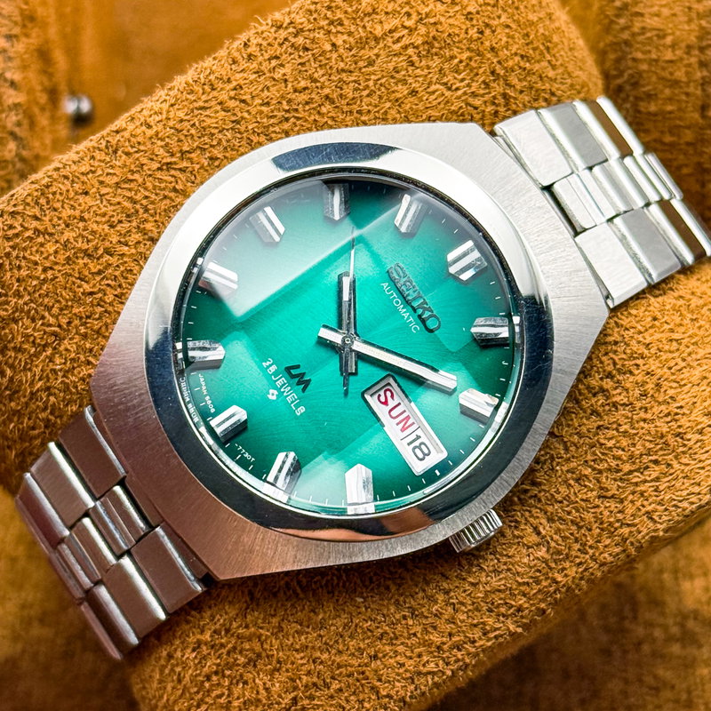 Seiko Seiko - LM “Gradient Green Sunburst” [Near-Mint] 礼耀 – Reiyō – Dignified Brilliance - No reserve price - 5606-7360 - Men - 1975 vintage watch - image 16