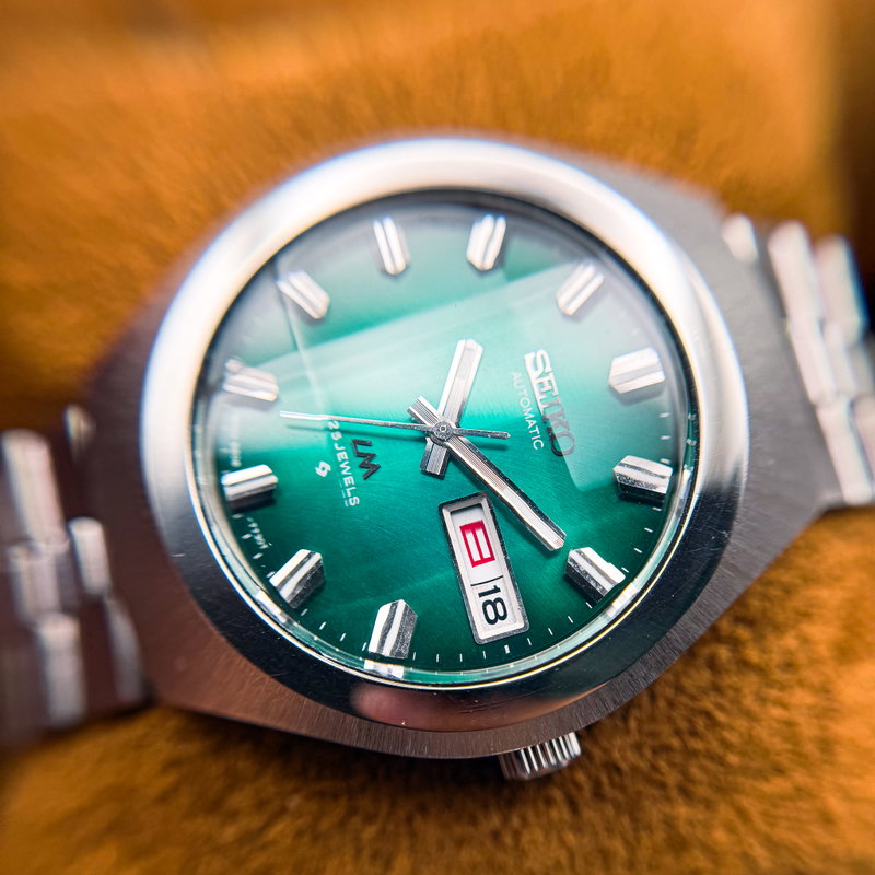 Seiko Seiko - LM “Gradient Green Sunburst” [Near-Mint] 礼耀 – Reiyō – Dignified Brilliance - No reserve price - 5606-7360 - Men - 1975 vintage watch - image 17