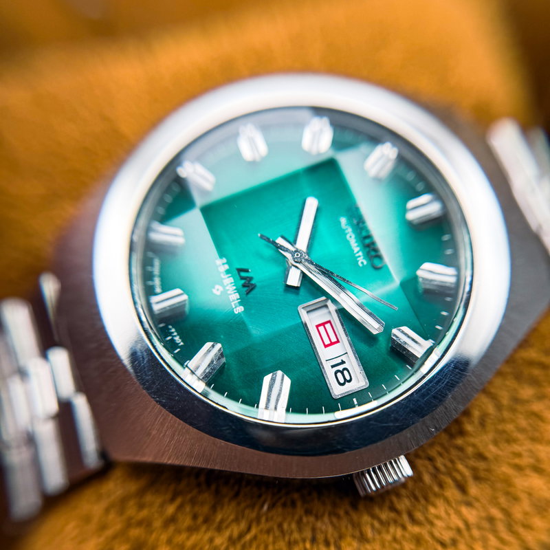 Seiko Seiko - LM “Gradient Green Sunburst” [Near-Mint] 礼耀 – Reiyō – Dignified Brilliance - No reserve price - 5606-7360 - Men - 1975 vintage watch - image 18