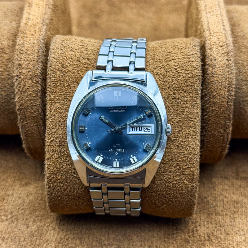 Seiko Seiko - Lord Matic "Gradient Blue Sunburst" 晶明 (Shōmei) – Crystal Clarity - No reserve price - 5606-7230 - Men - 1972 vintage watch - image 11