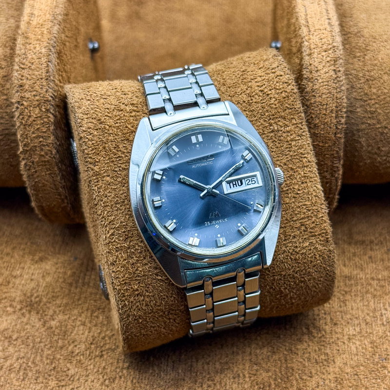 Seiko Seiko - Lord Matic "Gradient Blue Sunburst" 晶明 (Shōmei) – Crystal Clarity - No reserve price - 5606-7230 - Men - 1972 vintage watch - image 13