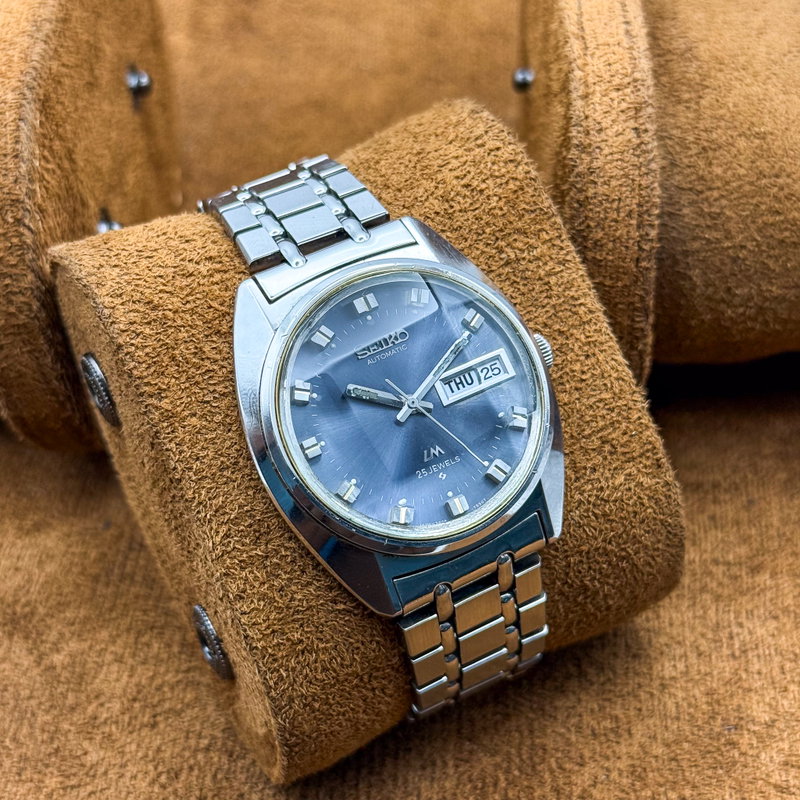 Seiko Seiko - Lord Matic "Gradient Blue Sunburst" 晶明 (Shōmei) – Crystal Clarity - No reserve price - 5606-7230 - Men - 1972 vintage watch - image 14