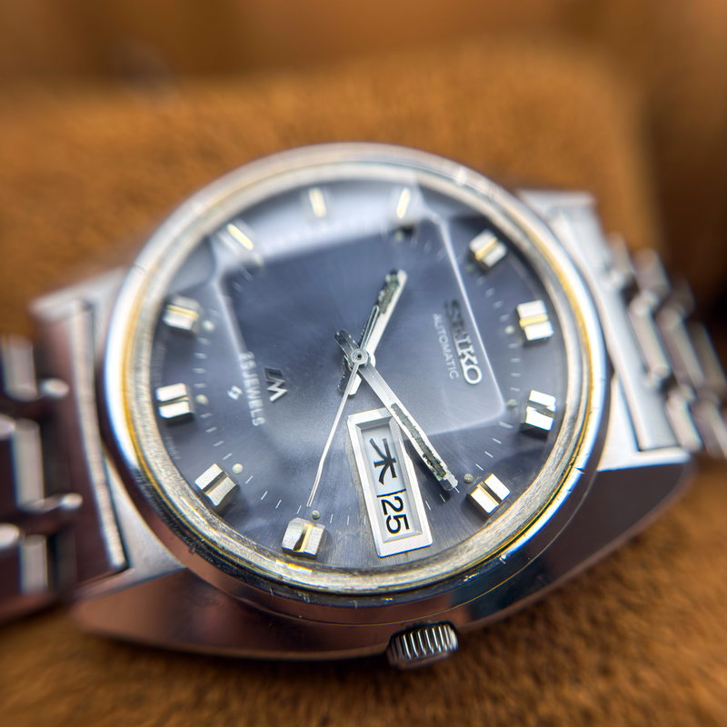 Seiko Seiko - Lord Matic "Gradient Blue Sunburst" 晶明 (Shōmei) – Crystal Clarity - No reserve price - 5606-7230 - Men - 1972 vintage watch - image 20