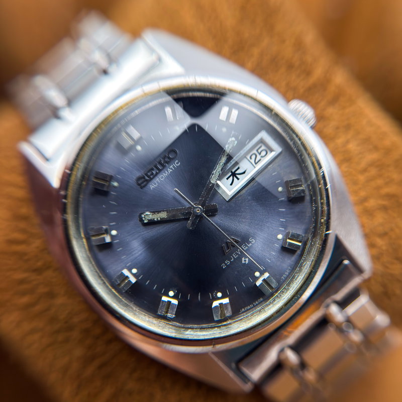 Seiko Seiko - Lord Matic "Gradient Blue Sunburst" 晶明 (Shōmei) – Crystal Clarity - No reserve price - 5606-7230 - Men - 1972 vintage watch - image 21