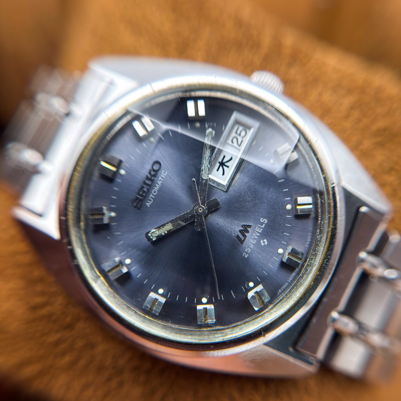 Seiko Seiko - Lord Matic "Gradient Blue Sunburst" 晶明 (Shōmei) – Crystal Clarity - No reserve price - 5606-7230 - Men - 1972 vintage watch - image 23