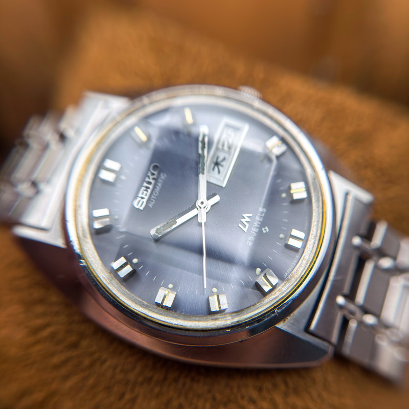Seiko Seiko - Lord Matic "Gradient Blue Sunburst" 晶明 (Shōmei) – Crystal Clarity - No reserve price - 5606-7230 - Men - 1972 vintage watch - image 24