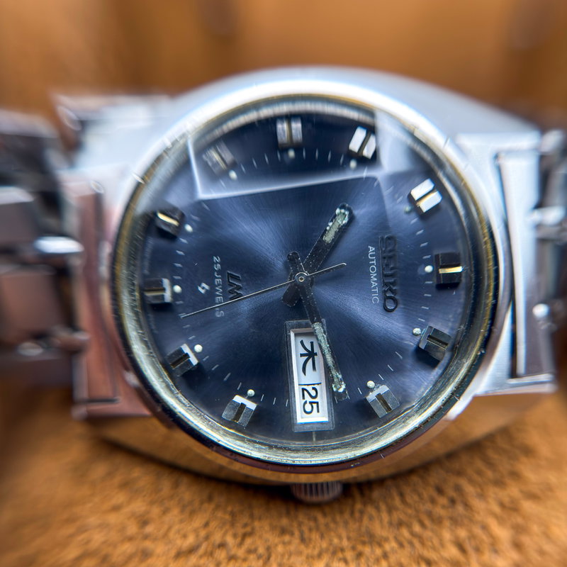 Seiko Seiko - Lord Matic "Gradient Blue Sunburst" 晶明 (Shōmei) – Crystal Clarity - No reserve price - 5606-7230 - Men - 1972 vintage watch - image 26