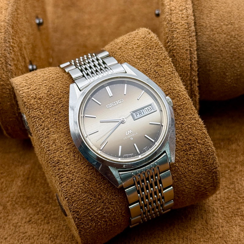 Seiko Seiko - LM "Gradient Grey Sunburst" 久遠 (Kuon) – Eternity - No Reserve Price - 5606-7190 - Men - 1972 vintage watch - image 8