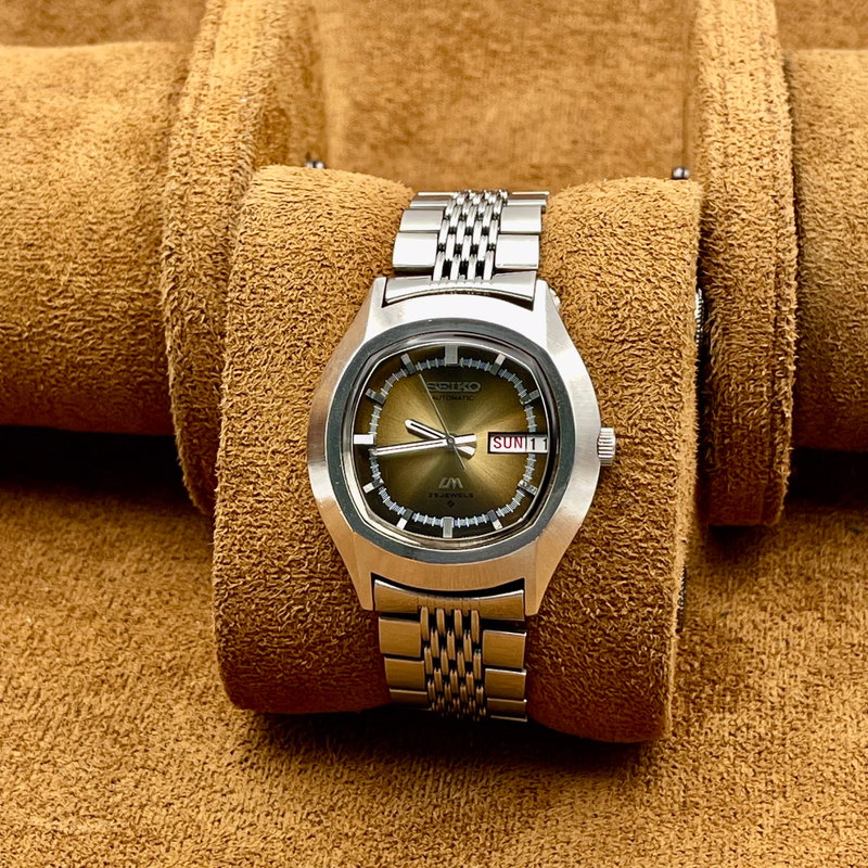 Seiko Seiko - Lord Matic "Gradient Brown Sunburst" "Serviced" 根影 (Konei) – Root Shadow - No Reserve Price - 5606-5140 - Men - 1973 vintage watch - image 7