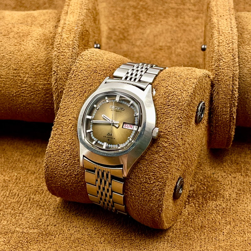 Seiko Seiko - Lord Matic "Gradient Brown Sunburst" "Serviced" 根影 (Konei) – Root Shadow - No Reserve Price - 5606-5140 - Men - 1973 vintage watch - image 8
