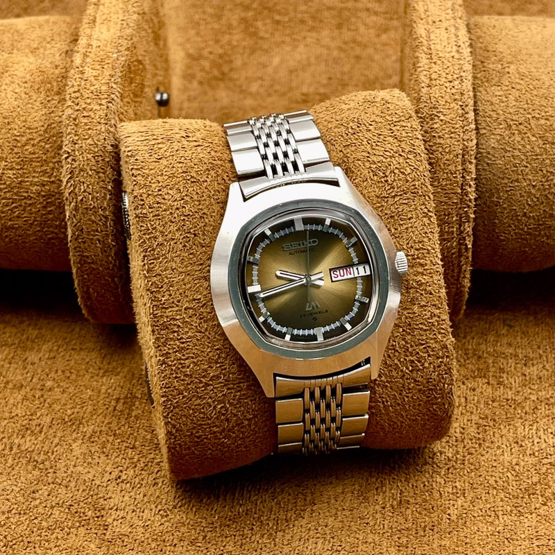 Seiko Seiko - Lord Matic "Gradient Brown Sunburst" "Serviced" 根影 (Konei) – Root Shadow - No Reserve Price - 5606-5140 - Men - 1973 vintage watch - image 9
