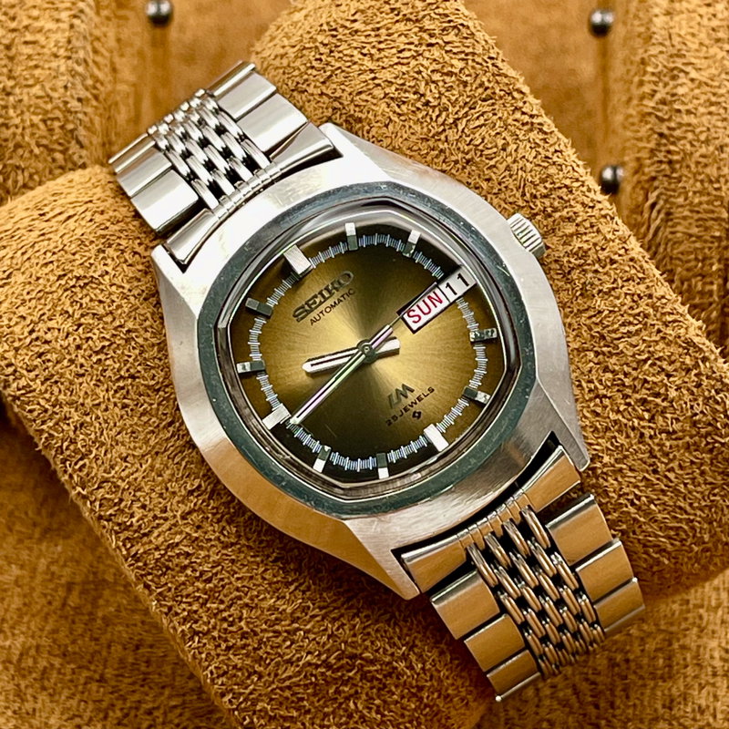 Seiko Seiko - Lord Matic "Gradient Brown Sunburst" "Serviced" 根影 (Konei) – Root Shadow - No Reserve Price - 5606-5140 - Men - 1973 vintage watch - image 11
