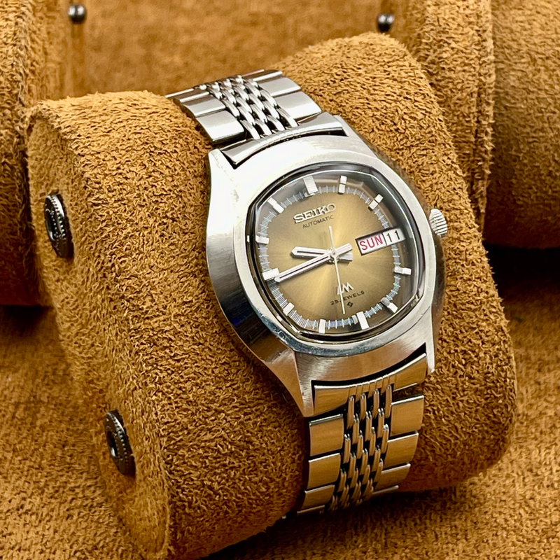 Seiko Seiko - Lord Matic "Gradient Brown Sunburst" "Serviced" 根影 (Konei) – Root Shadow - No Reserve Price - 5606-5140 - Men - 1973 vintage watch - image 14