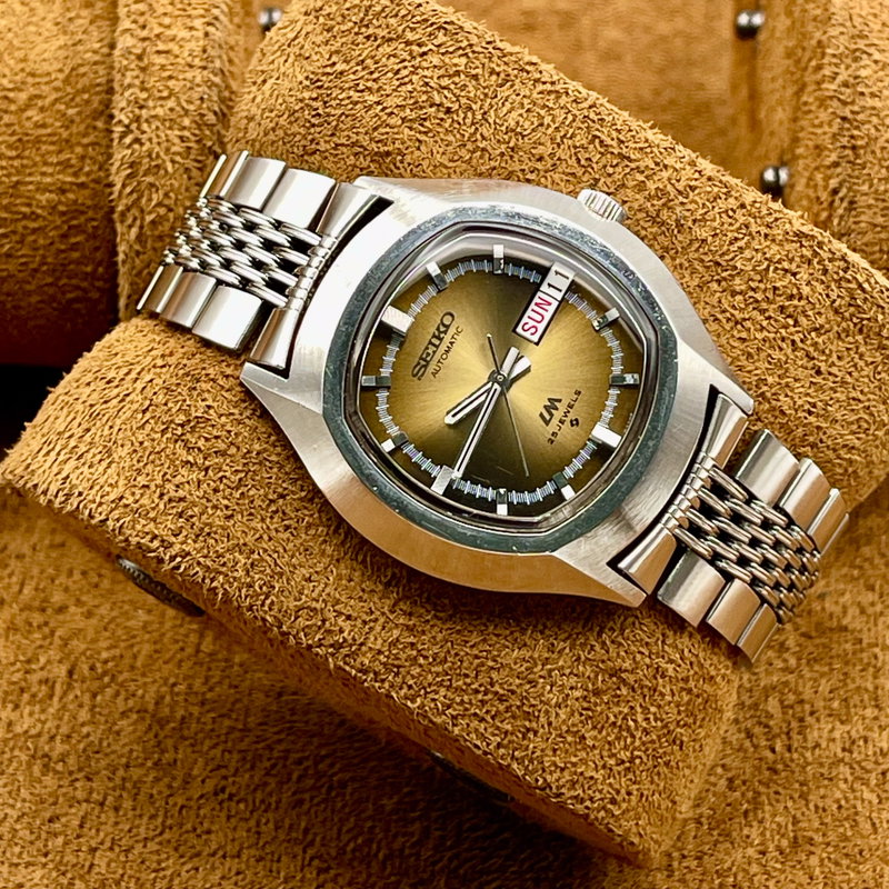 Seiko Seiko - Lord Matic "Gradient Brown Sunburst" "Serviced" 根影 (Konei) – Root Shadow - No Reserve Price - 5606-5140 - Men - 1973 vintage watch - image 15