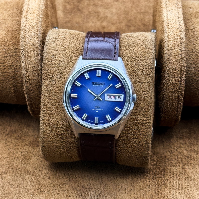 Seiko Seiko - Lord Matic "Blue Grace" 輝面 (Kimetsu) – Radiant Surface - No Reserve Price - 5606-7260 - Men - 1973 vintage watch - image 4