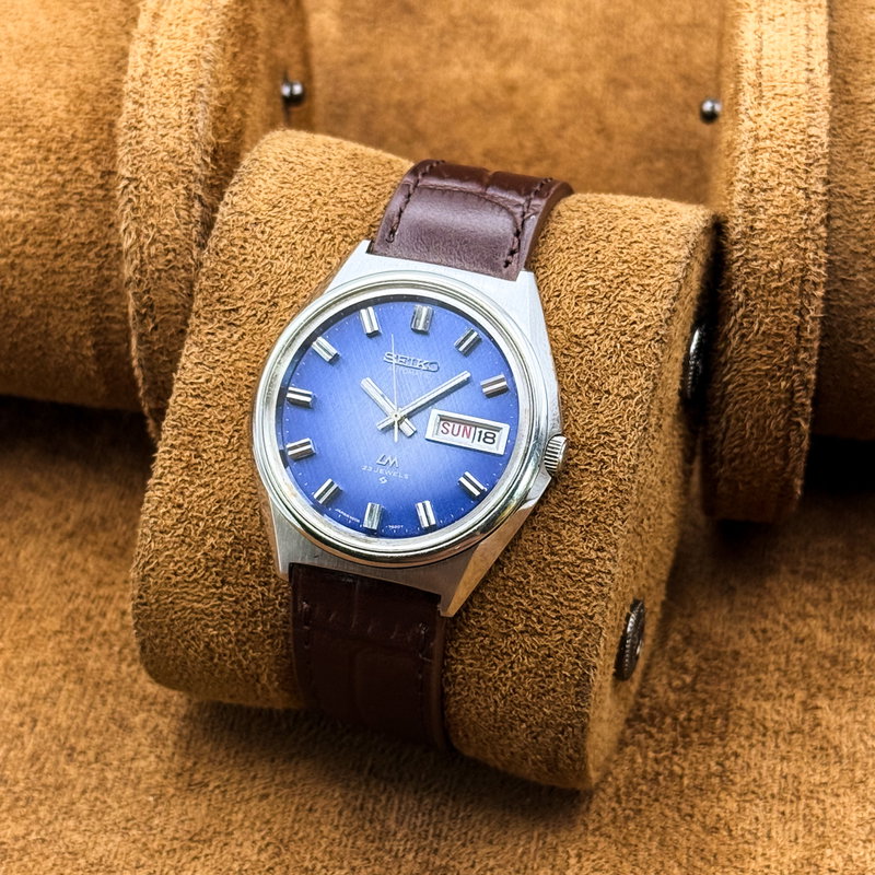 Seiko Seiko - Lord Matic "Blue Grace" 輝面 (Kimetsu) – Radiant Surface - No Reserve Price - 5606-7260 - Men - 1973 vintage watch - image 3