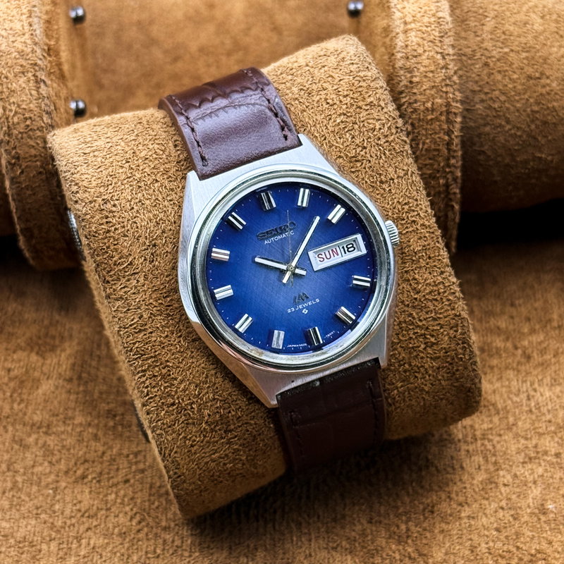 Seiko Seiko - Lord Matic "Blue Grace" 輝面 (Kimetsu) – Radiant Surface - No Reserve Price - 5606-7260 - Men - 1973 vintage watch - image 5